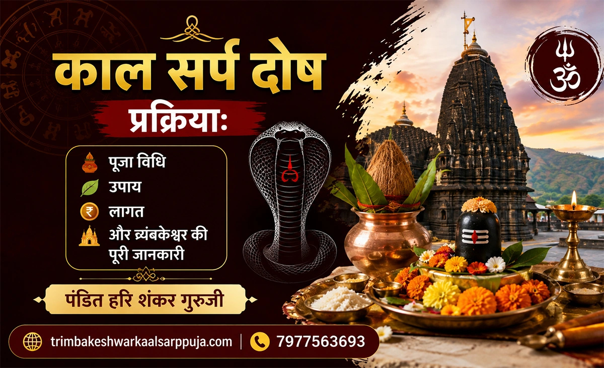 काल सर्प दोष प्रक्रिया: पूजा विधि, उपाय, लागत और त्र्यंबकेश्वर की पूरी जानकारी